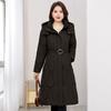 Winter New Style Figure-flattering Over Knee Medium and Long Cotton-padded Clothes 2025 Down Cotton Coat