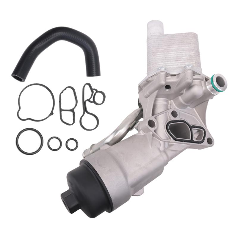 AEF2-55566784 Engine Oil Cooler Assembly For Cruze Sonic Trax Buick Encore 1.4 Turbo 2011-2020 55565338 55353325 55596898 серебряный