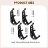 Mounting Kit (4 Pieces) with Metal And Rubber Clamps for Roof . Lightweight Portable, It Allows