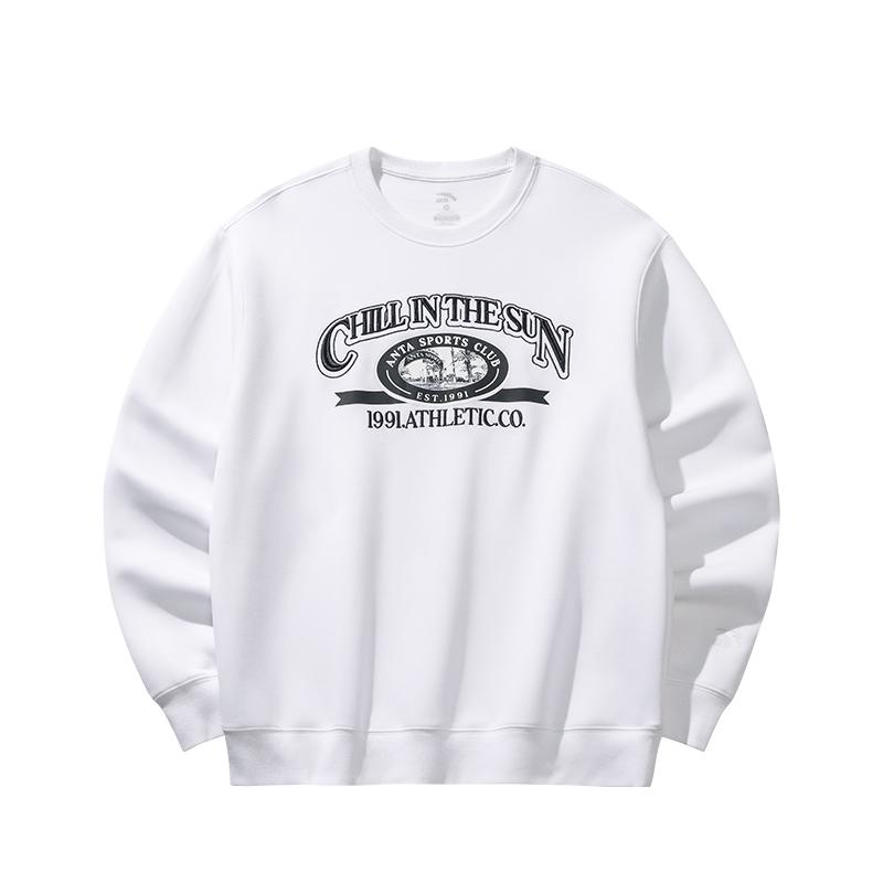 

Anta Свитшот мужской с круглым вырезом, свободного кроя, в стиле кэжуал, модный, с принтом, с длинным рукавом, 152538702-1 L