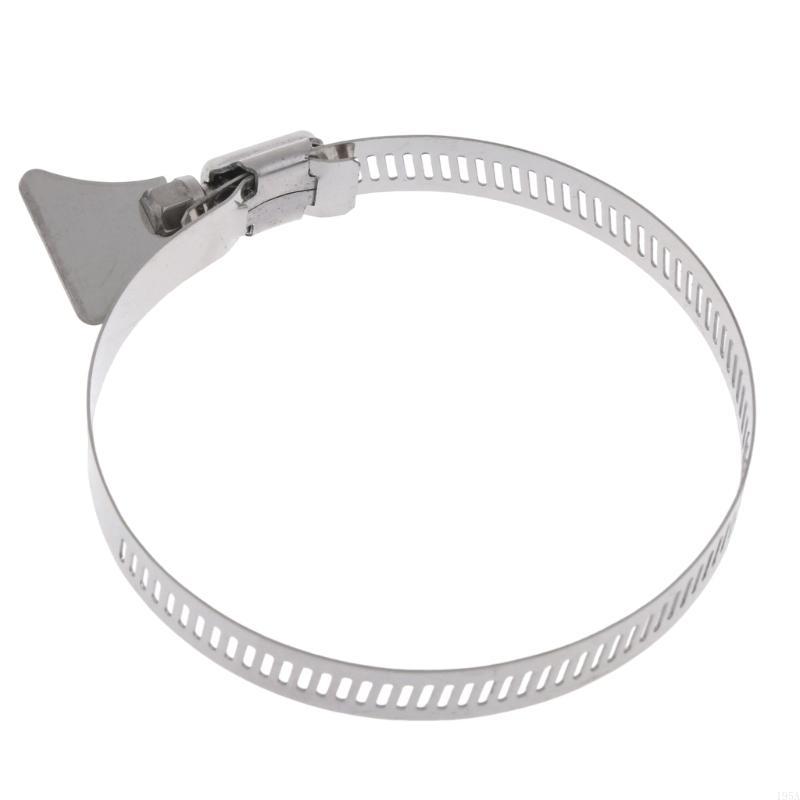 Diameter 50/75/100/150/200mm Stainless Steel Drive Hose Clamps Adjustable Gear Worm Fuel Tube Water Pipe Fixed Clip Spring