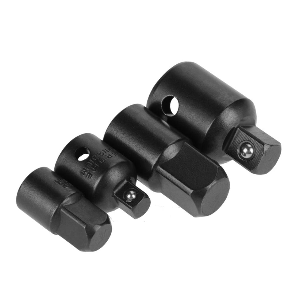 4Pcs Silver     Steel Socket Adapter Reducers 1Celsius2 , 3Celsius8 , 1Celsius4  Wrench Adapter
