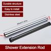 Nuova asta di prolunga per doccia in acciaio inox, rotonda, 30 cm, supporto per soffione doccia, asta per soffione doccia