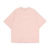 New Era Oversized Cotton Tee Handwritten Logo Pink Rouge L 14683882 S/S
