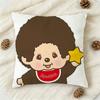 Cute MMonchhichi Doublesided Printed Square Decorative Cushion Cover for Sofa Living Room Home Decor