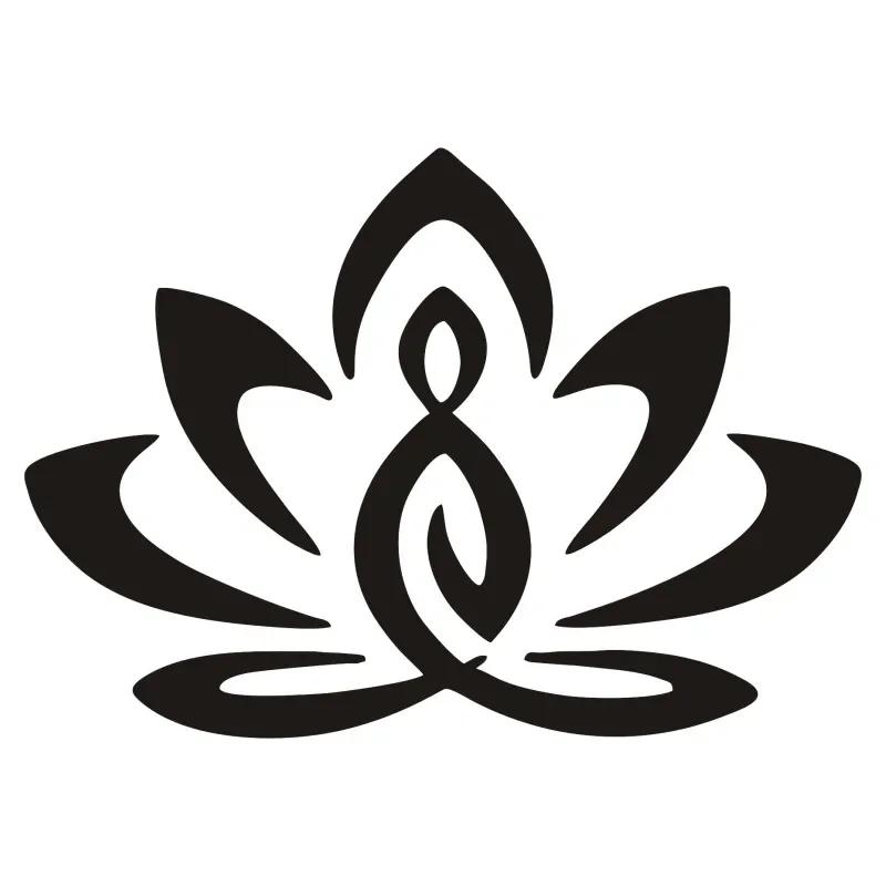 Car Window Bumper Lotus Buddha Decorative Auto Accessories Colorful Laser Reflective Cratch Shielding Sticker