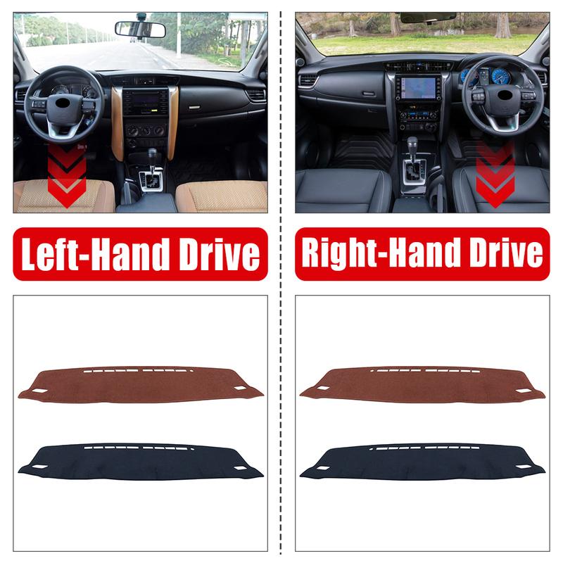 For Toyota Fortuner AN150 AN160 2015-2018      2024 Car Dashboard Cover Trument Panel Non-slip Pad Mat
