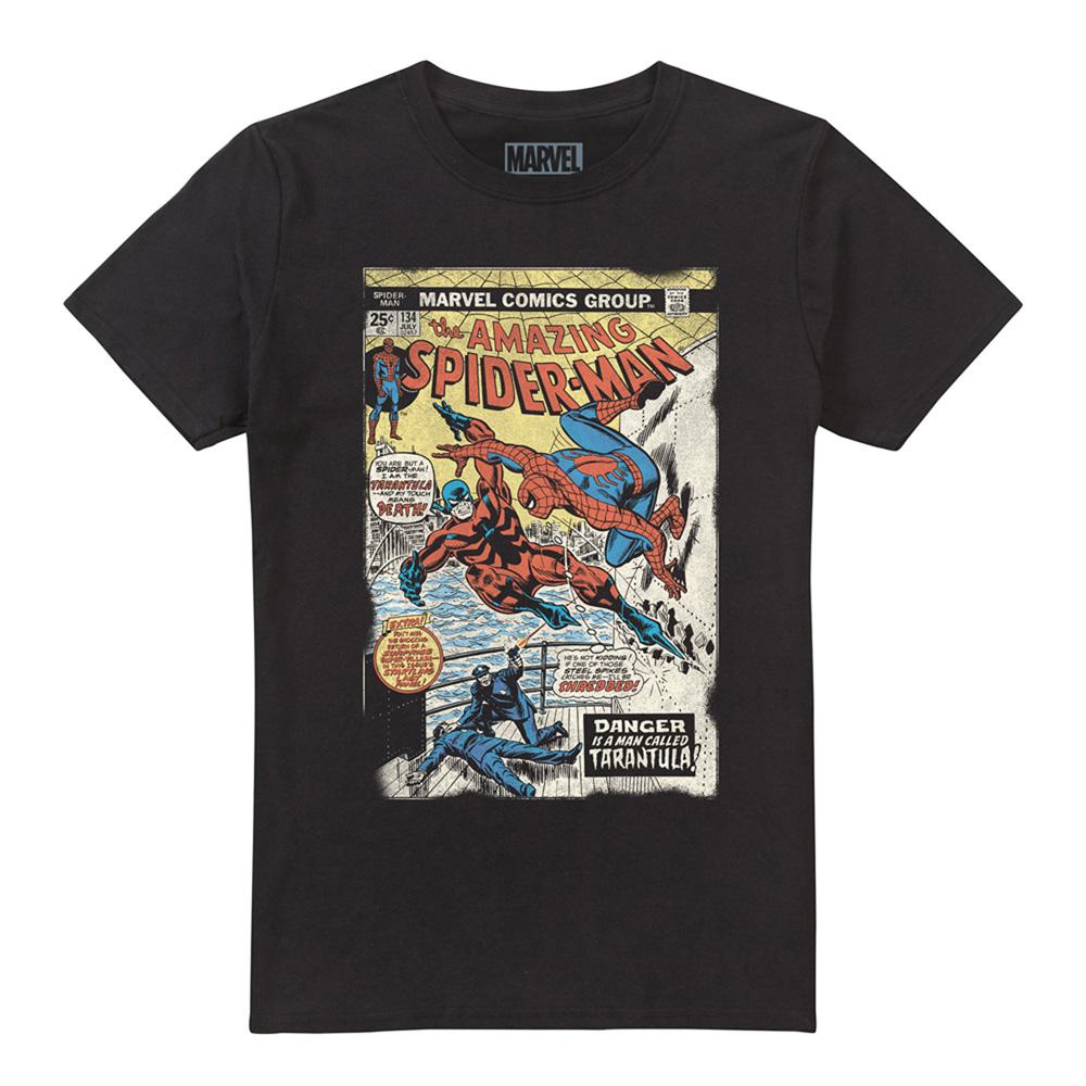 Spider-Man Unisex Adult Retro Cover Tarantula T-Shirt