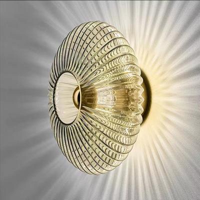 Modern Simple Multicolour Water Ripples Glass Wall Lamp Nordic Bauhaus Home Decoration Corridor Staircase Board LED Wall Lights