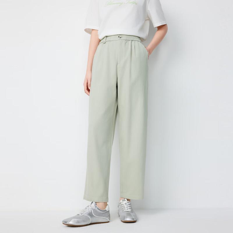 

Elva Island Women s Thin Straight-Leg Casual Pants M