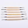 F26C Clay Sculpting Tools Set of 6 Double for Head Handle Wax Pottery Carving Sculpture for DIY Craft Ceramic Polymer Tool