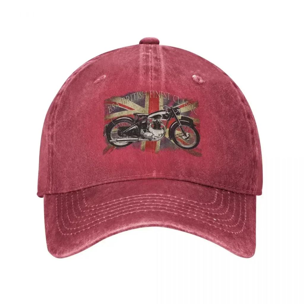 BSA British Finest Motorcycle Cap Cowboy Hat Winter Items Hat Man for the Sun Mens Hat Luxury Womens