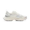 Li Ning Xingji Amortecimento Antiderrapante Resistente à Abrasão Respirável Cano Baixo Tênis Chunky Feminino Branco Azul AGCV110-4