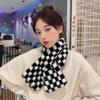 Elegant Striped Soft Skin-friendly Cold-resistant Warm Artificial Rabbit Fur Scarf