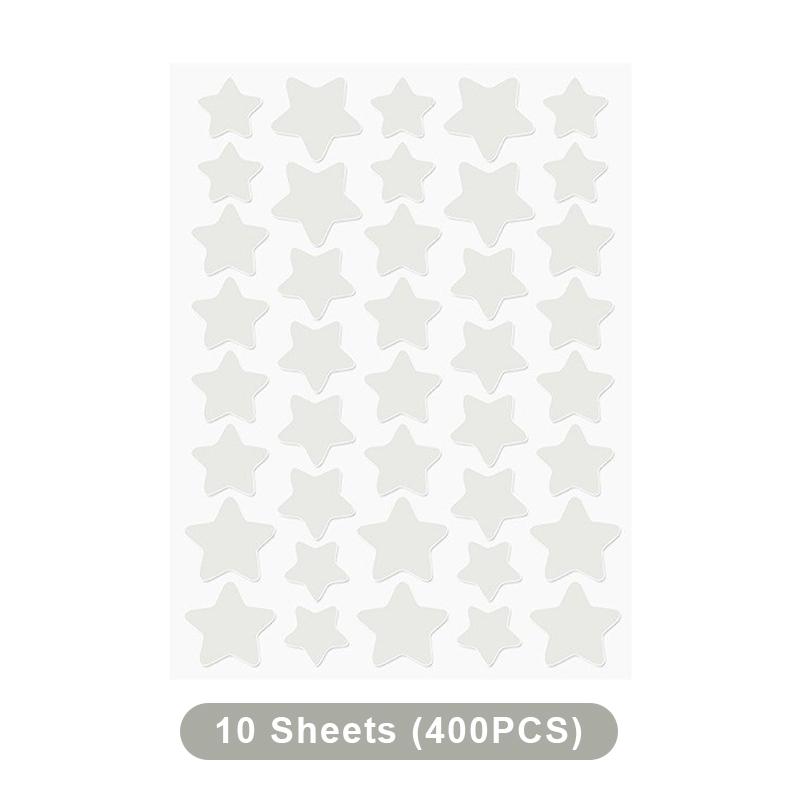 200/400PCS Colorful Combination Acne Patches Star Heart Type Pimple Sticker PE Facial Concealer Acne Marks Cover Patches