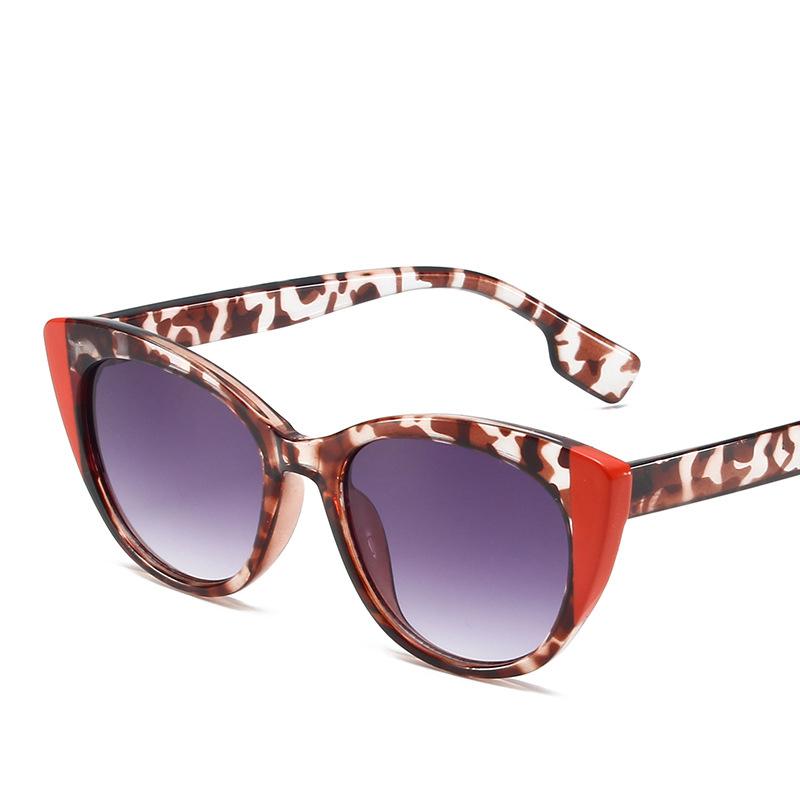 Fashion Big Frame Sexy Ladies Sunglasses Women Luxury Brand Designer Vintage Punk Double Color Shade Sun Glasses