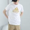 adidas Letter Print American Vintage Sports Casual Breathable Crew Neck Short Sleeve T-Shirt Men T-Shirts White ADICTKP-WG