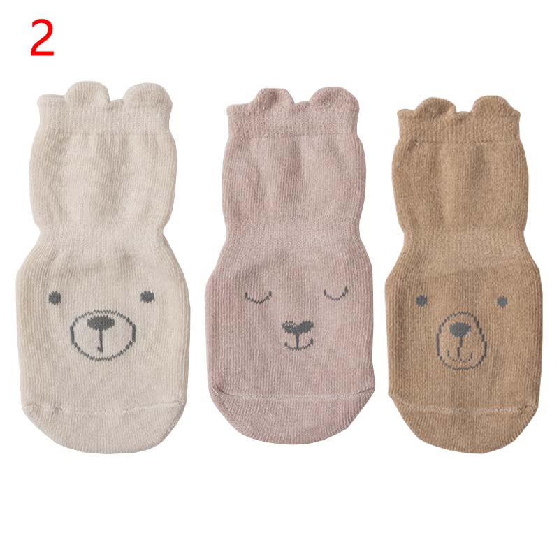 3Pair/lot New Cartoon Anti Slip Socks for Boys and Girls