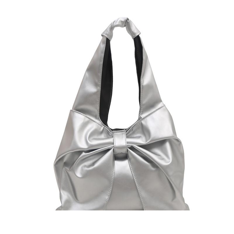 Modern Large Capacity Butterfly Knot Tote Bag With Magnetic Closure For Daily Use