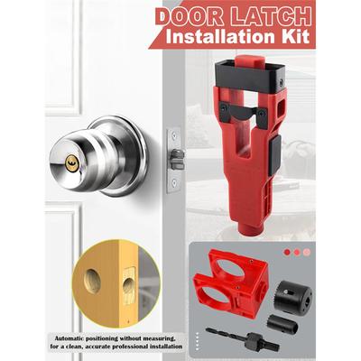 A25F-Saw Set For 1-3/8" Or For 1-3/4" Thick Wooden Doors, Door Latch Installation Kit With Mortise Tool For Door Lock Holes