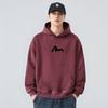 Foreign Trade Surplus Casual Lazy Style Hooded Pure Cotton Sweatshirt for Men, Spring Trendy Brand Printed Loose Long-Sleeve Top Jacket
