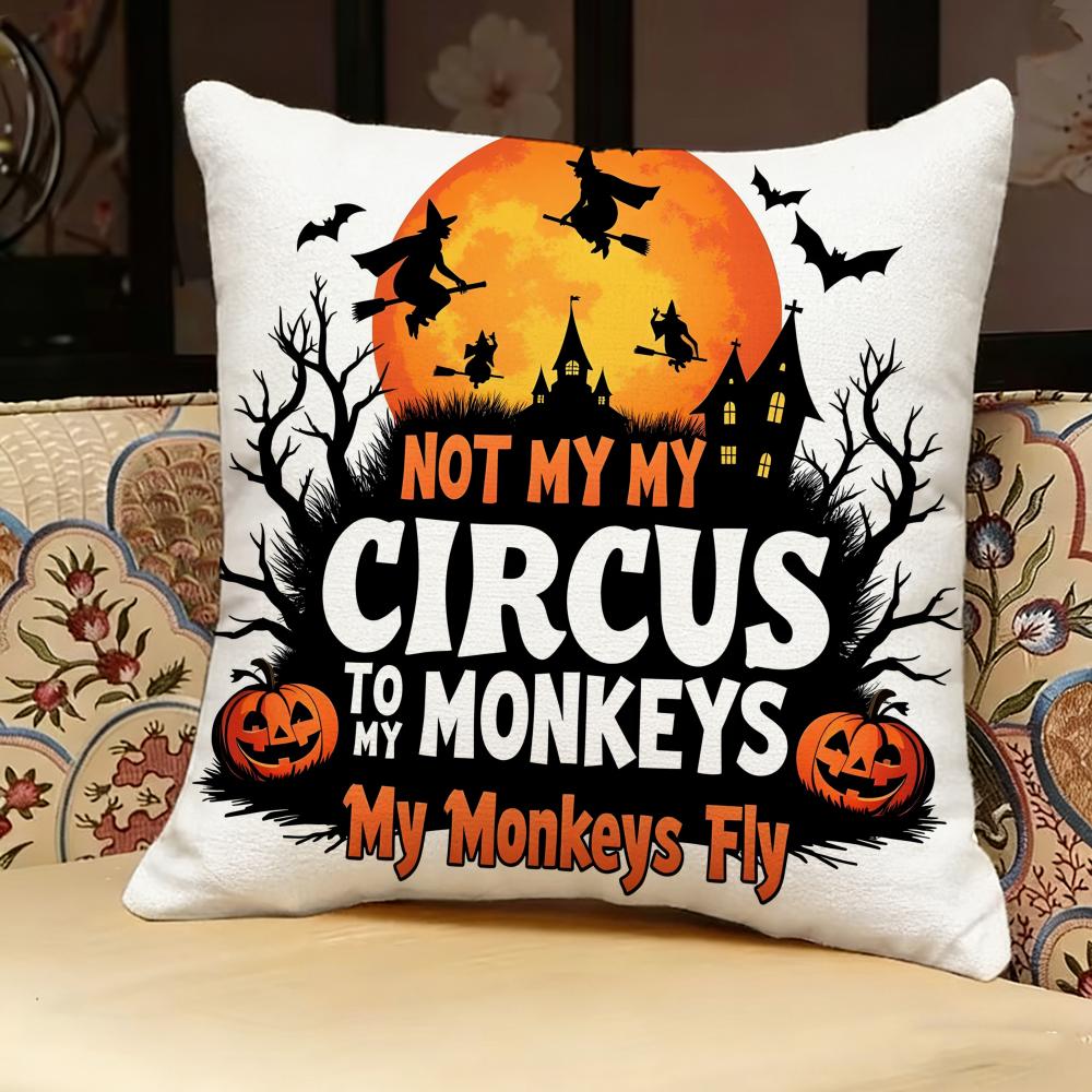 Halloween Pillow Case Pillowcase, Double-sided Printed, Sofa Cushion, Bedroom Headboard Pillow