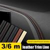 Bandă Decorativă din Piele pentru Interiorul Automobilului Linie Decorativă pentru Centrul Consolei Ușii Bandă Decorativă pentru Bord Modificare O8D7
