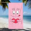 Cute B-Barbapapa Cartoon Quick Dry Beach Towel Soft Large Size For Pool Gym Travel Shower Camping Sports