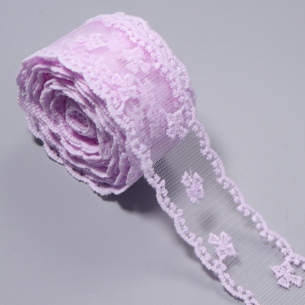 5Yards 4cm Width Lace Trim Ribbon 5 Yards Length Ribbon Trim Hollow Lace Ribbon Clothes Sewing