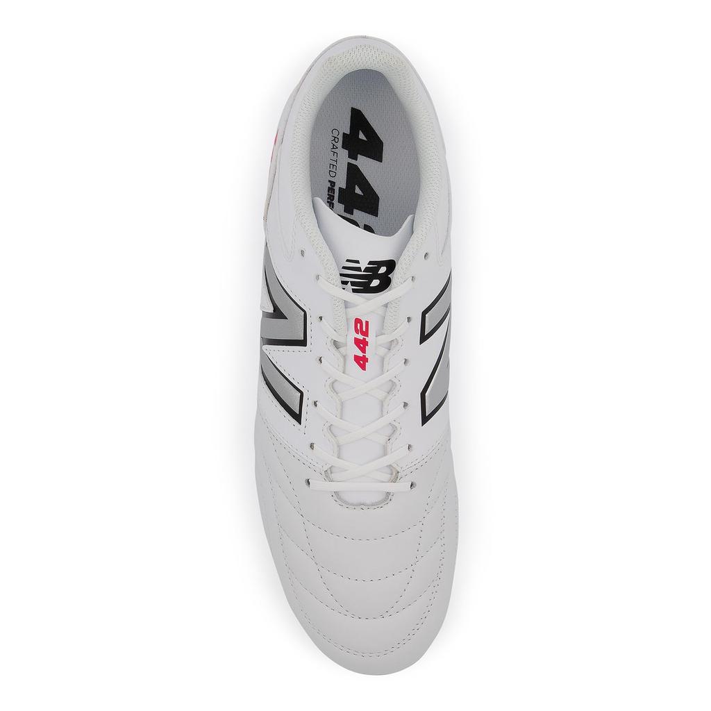 Soccer Cleats 442 TEAM HG MS42H Full Grain Leather WHITE cm 2E [New Balance] Men's (WT2) 27.0