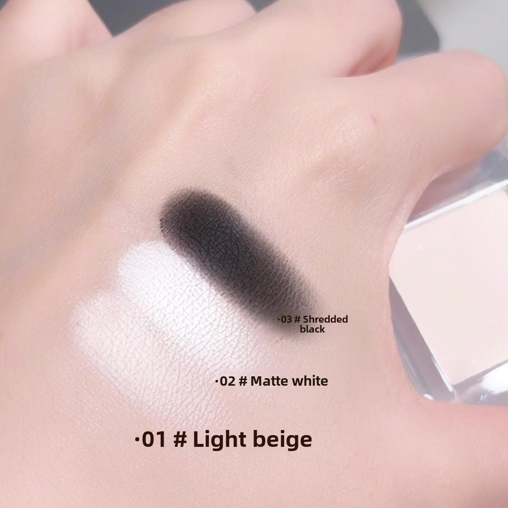 Monochrome Matte Highlights Smoked Eye Shadow Plate Powder Is Delicate and Durable Naturally Brightening Dopamine Eye Shadow 1Pc