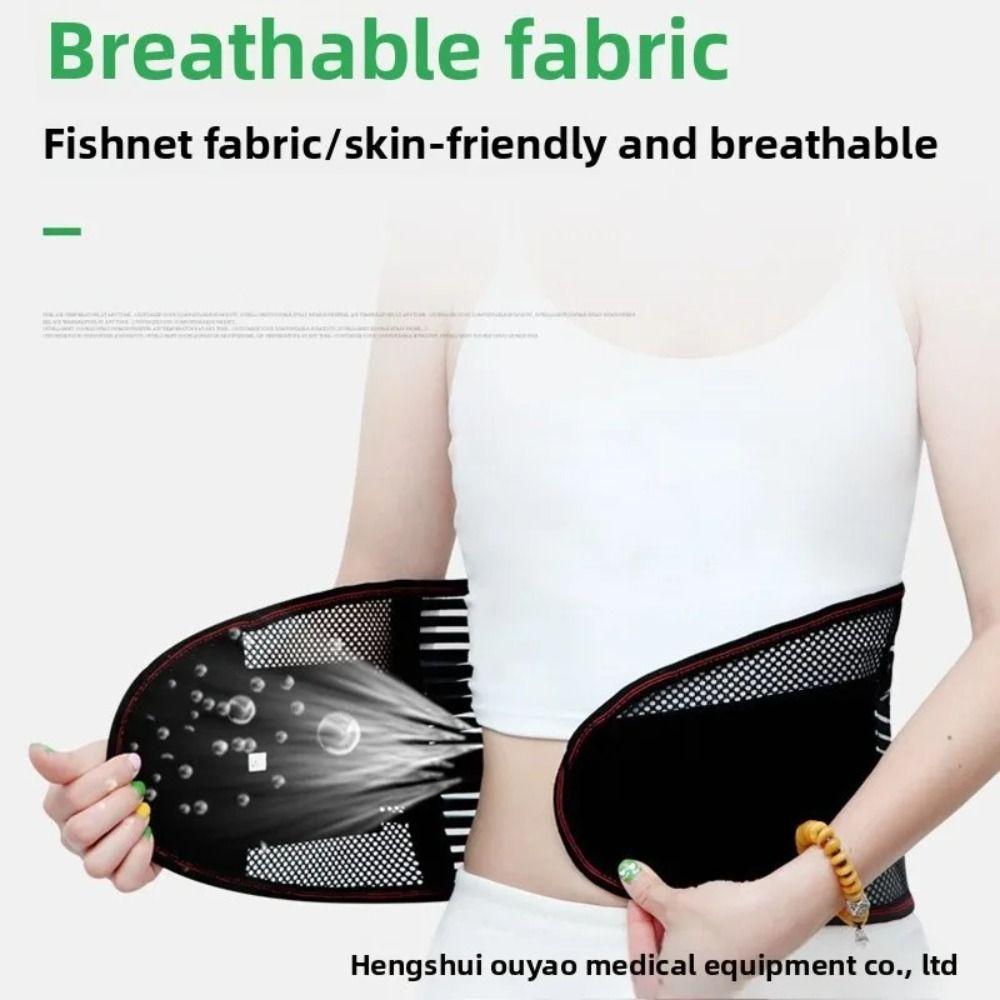 Nylon Back Brace Black Spine Support Belt New Waist Trainer Belt  Spine Support
