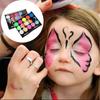 Vibrant 15 Color Face Paint Set For Kids Water-soluble Halloween Party Fun