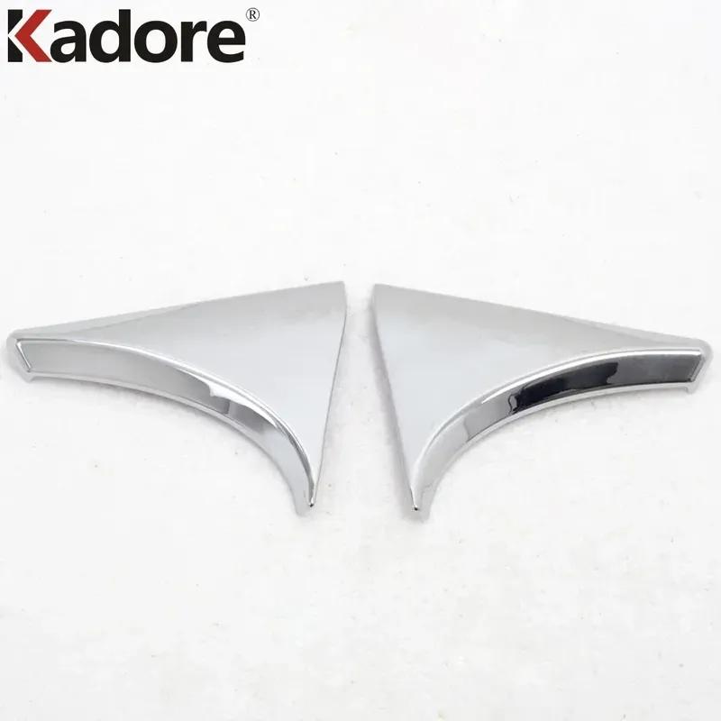 Rear Window Spoiler Cover Trim For Nissan Qashqai J11 2014 2015 2016 2017 2018 Chrome Car Side Wing Triangle Trims Accessories