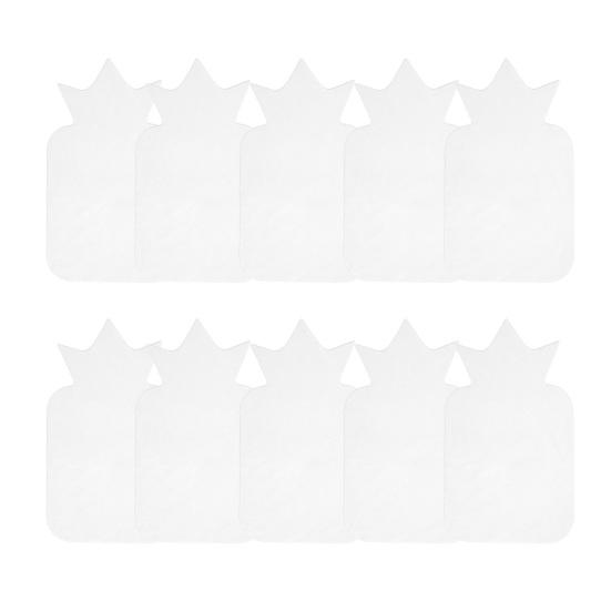 10Pcs Crown Sweat Absorbent Towel Disposable Non-woven Fabric Breathable Portable Toddlers Boys Girls Absorbent Back Wipe Pad