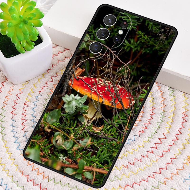 Mushroom Forest print Silicone Phone Case For Samsung Galaxy note 10 pro S26 S25 S24 S23 S22 S21 Plus S25Ultra Capa Cover