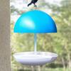 Kuppel Vogelfutterspender mit Dach Wetterfeste Kuppel Kolibri Wasserspender Hängbar Outdoor Vogelbad Futterspender Schale für Garten Hof