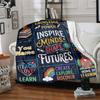 Educationthemed Home Blanket Customize Your Names Comfortable Soft Lightweight Allseason Multipurpose Blanket For Picnics Sofas Offices Beds Living