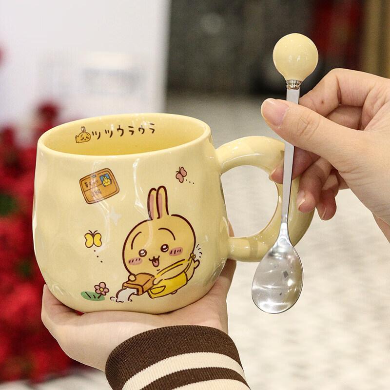 Chiikawa Usagi Ceramic Mug with Coaster