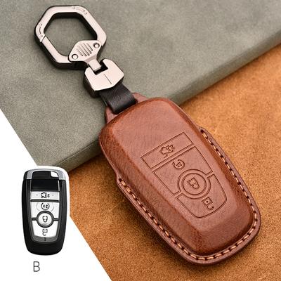 Pro Ford Fusion Mondeo Mustang Explorer Edge Ecosport S-Max F150 F250 F350 Pro Lincoln MKC MKZ MK Kůže Kryt Pouzdro na Klíč od Auta
