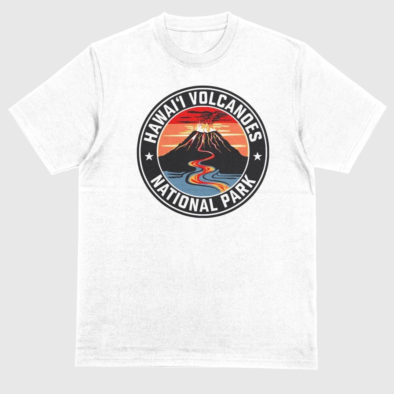 Hawaii Volcanoes National Park T-shirt White 4XL