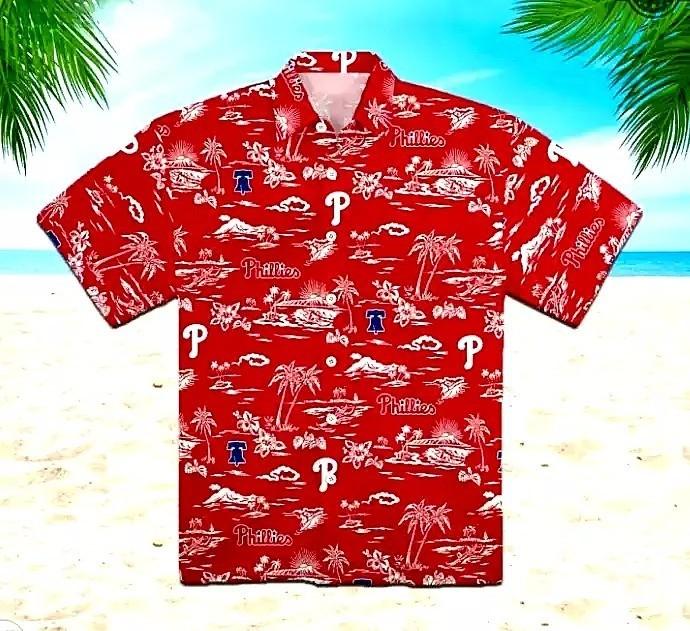Philli-es Hawaiian Shirt Palm Trees Hawaiian Shirt - aloha summer, Dad Gift Unisex T-Shirt L
