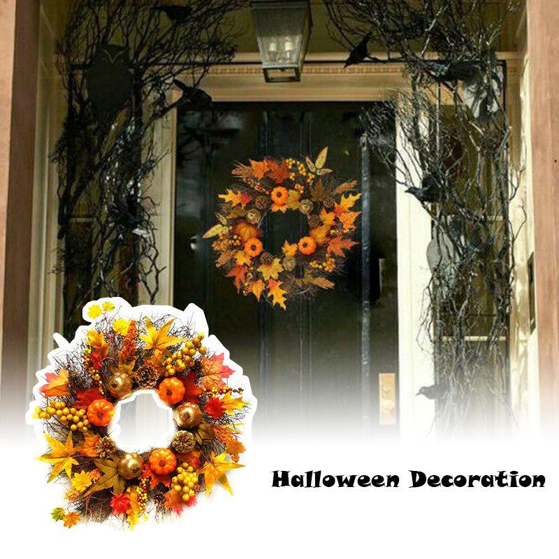 Simulation For Garland Wedding Home Party Decoration Fall Door Wreath Autumn