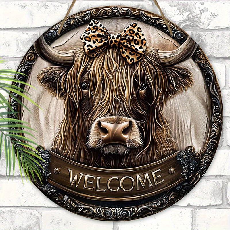 Wooden Hanging Decorative Signs, ”welcome"sign, Indoor or Garden Decorations, 2D Flat Pendants, Housewarming Gifts for Friends