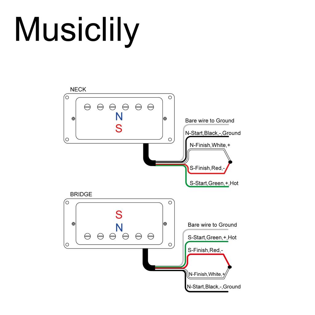 Artec MLA97 Alnico 5 Covered Mini Humbucker Pickup Neck/Bridge PU Set for Electric Guitar, Chrome