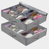 Shoes Storage Box Dust-proof Reinforced Handle Non Woven Fabric Under Bed Shoes Organizer Household Supplies