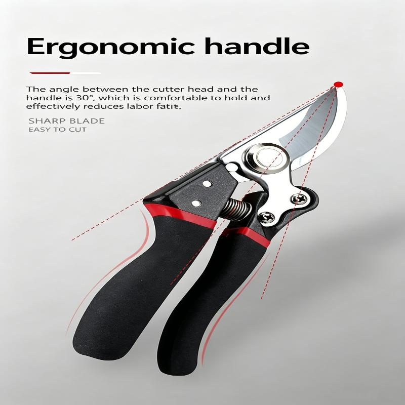 Professional Titanium Bypass Pruning Shears Heavy Duty Garden Clippers Garden Scissors With Ergonomic Non-Slip Grip, Sharp Sk5