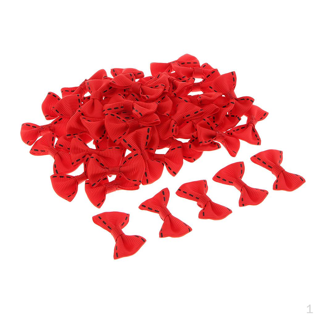 50 Piece Handmade Decorative for Bag Decoration Red
