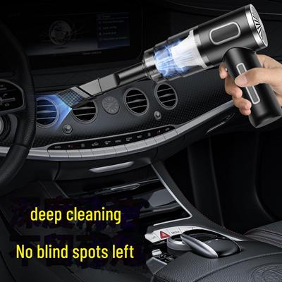 High-Power Portable Handheld Car Vacuum Cleaner with USB Charging
