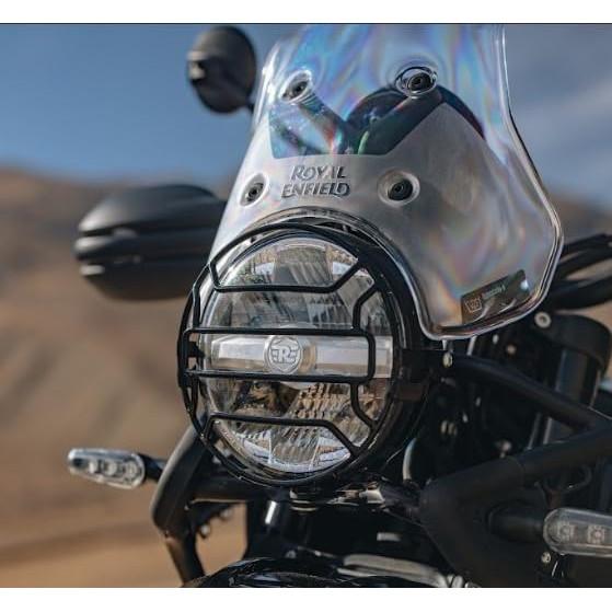 Black "Headlight Grill For Royal Enfield New Himalayan 450"